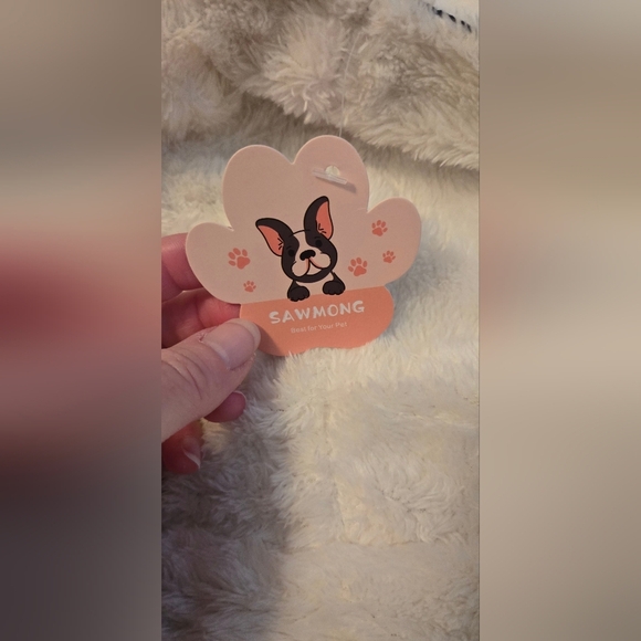 SAWMONG Navy Blue Dog Fleece Jacket with Hood #459 - Picture 4 of 13